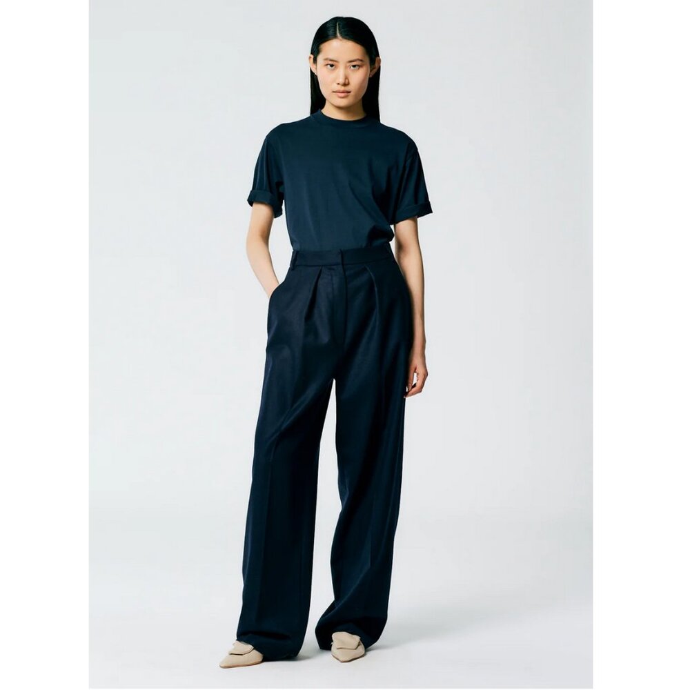 Tibi Superfine Wool Flannel Faye Trouser